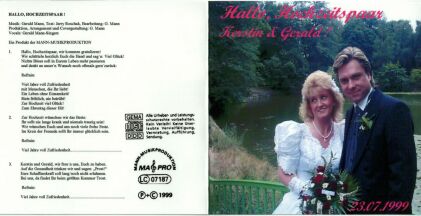 Hochzeits-CD-Vorderseite